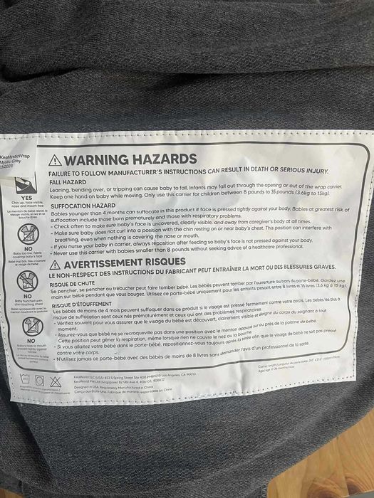 Keababies chusta elastyczna dla niemowląt 510x55cm, do 15kg