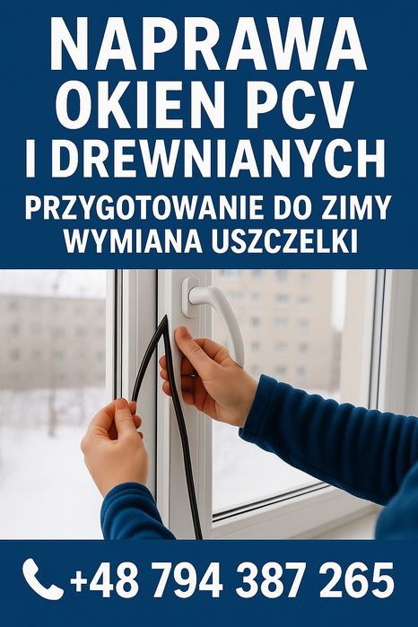 Naprawa okien PCV i drewnianych – przygotowanie do zimy