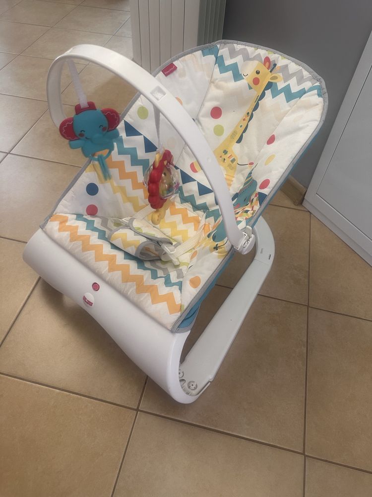 Leżaczek - bujaczek Fisher Price FDG32 z funkcją wibracji