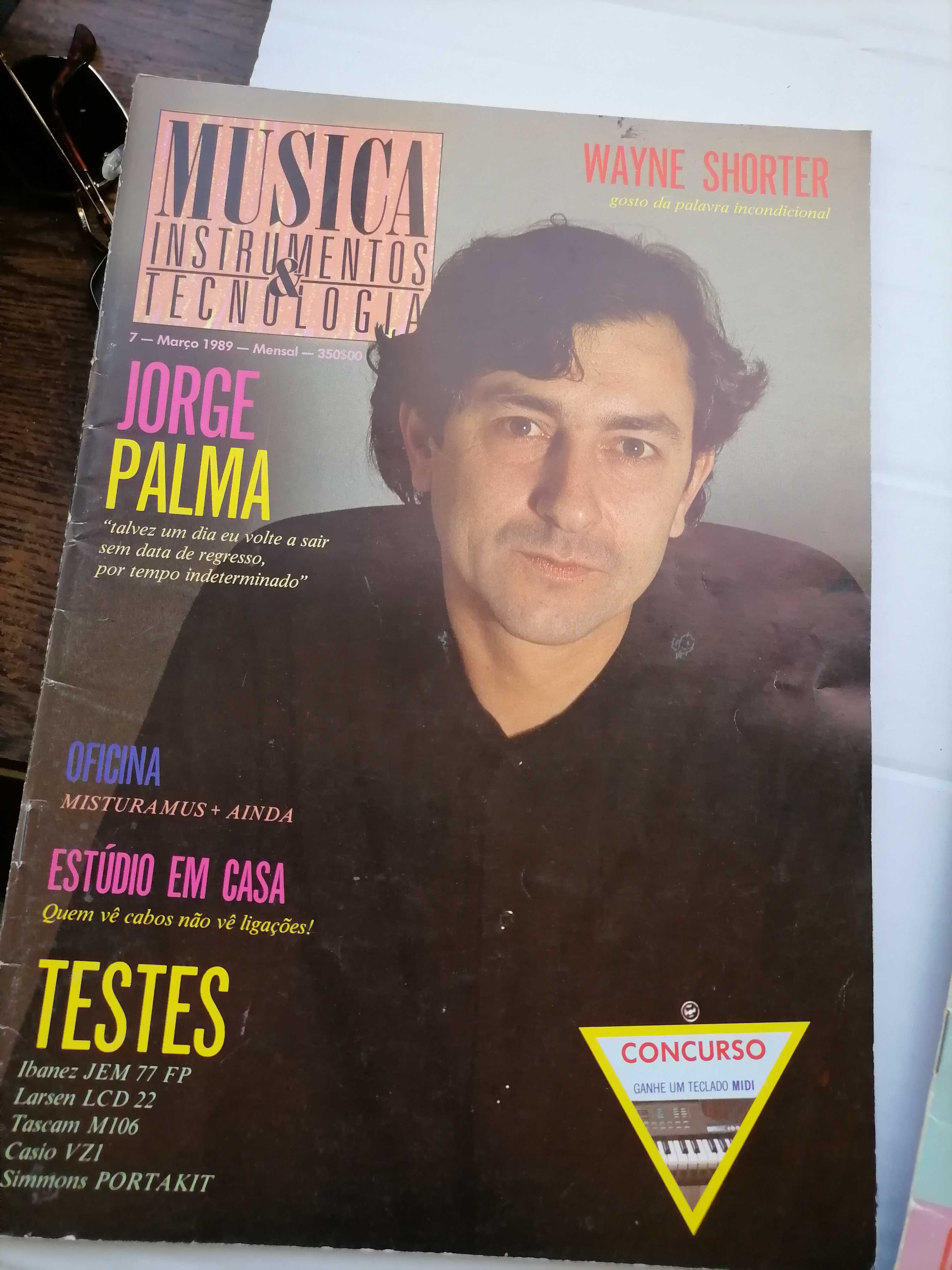 Lote 5 Revista MÚSICA 1988 XUTOS e PONTAPÉS,Jorge Palma Afonsinhos