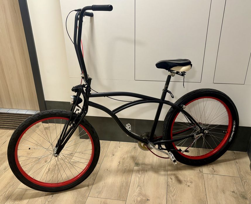 Rower chopper cruiser 3-biegowy Shimano – custom, retro