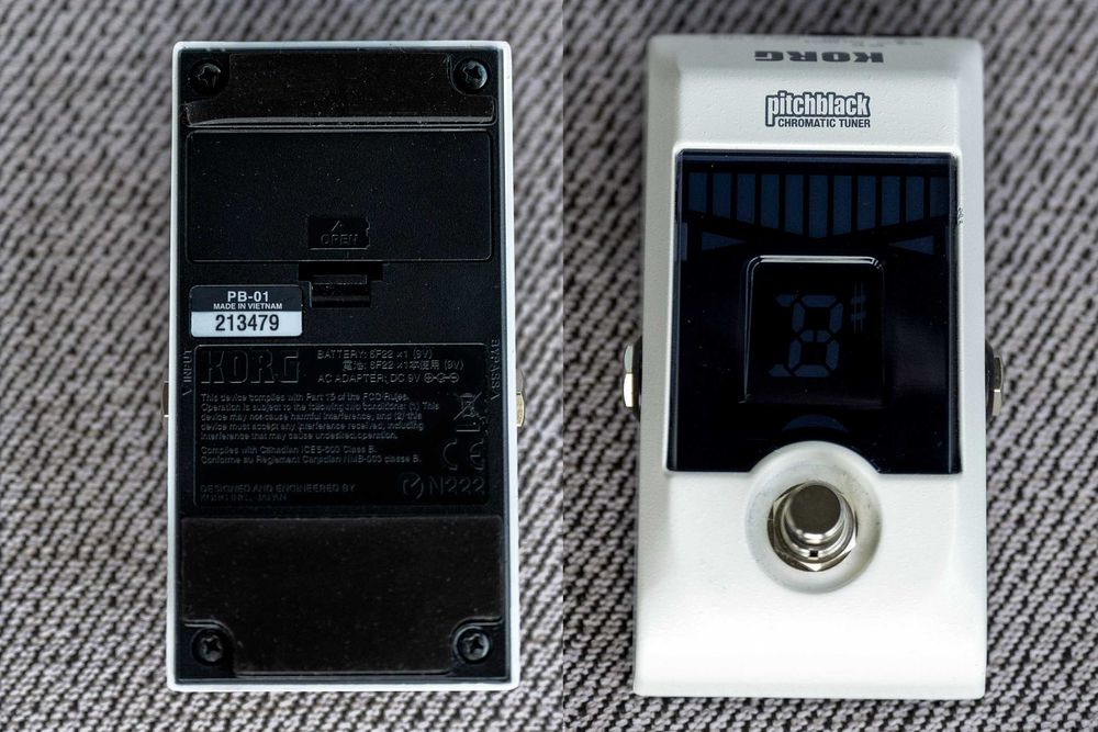 Педаль Korg Pitchblack Chromatic Tuner Pitchblack Pedal Tuner