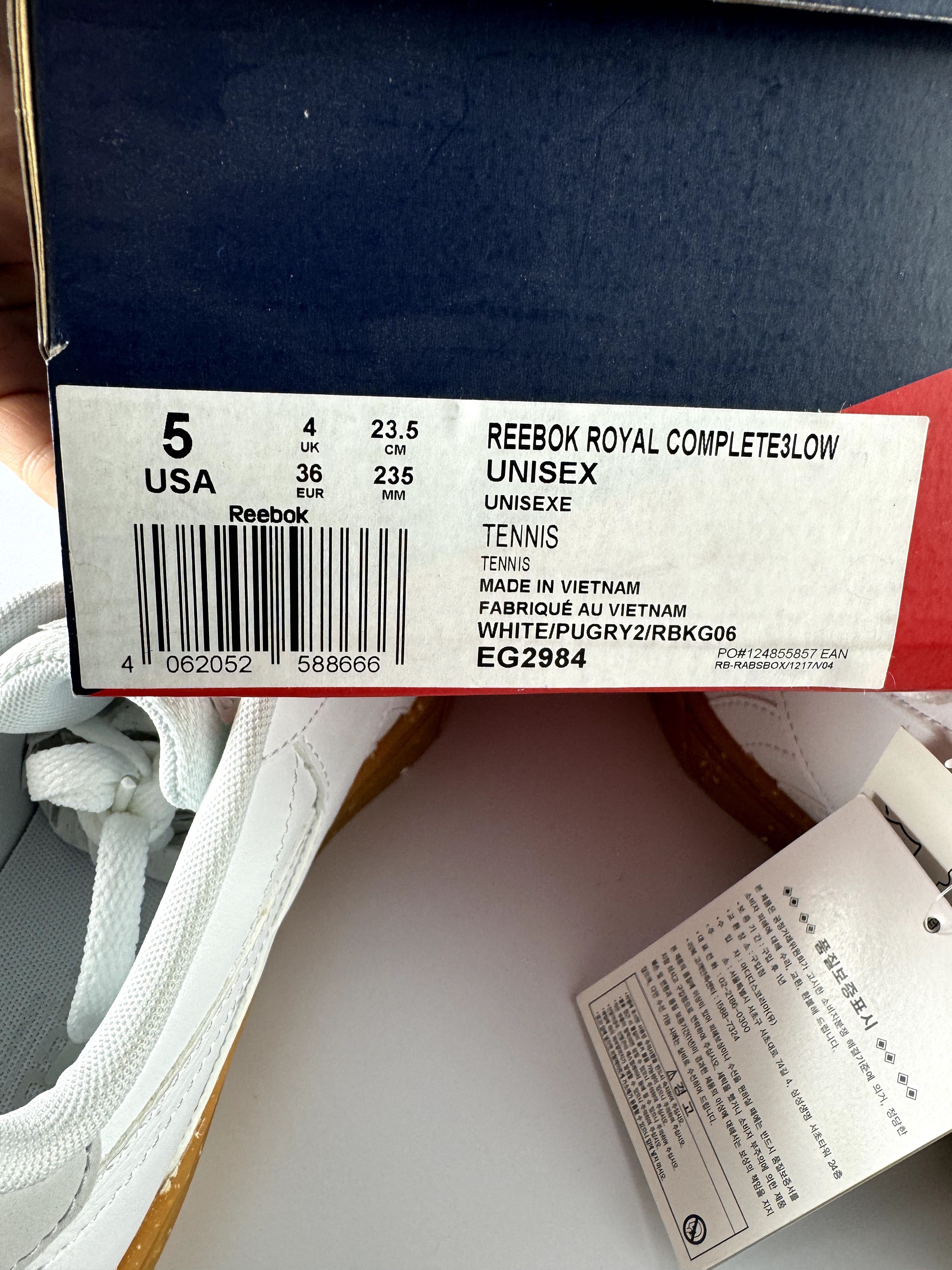 Nowe Reebok Royal Complete 3 Low - buty sportowe uniwersalne 36