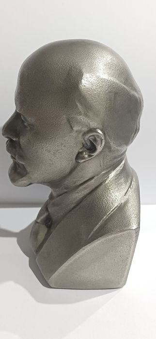 Vintage LENIN wiecznie żywy sygnowany aluminium