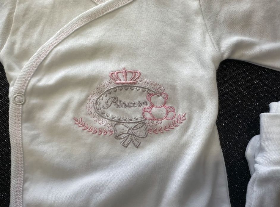 Body + Calças com pé "Princesa" Novo 1M