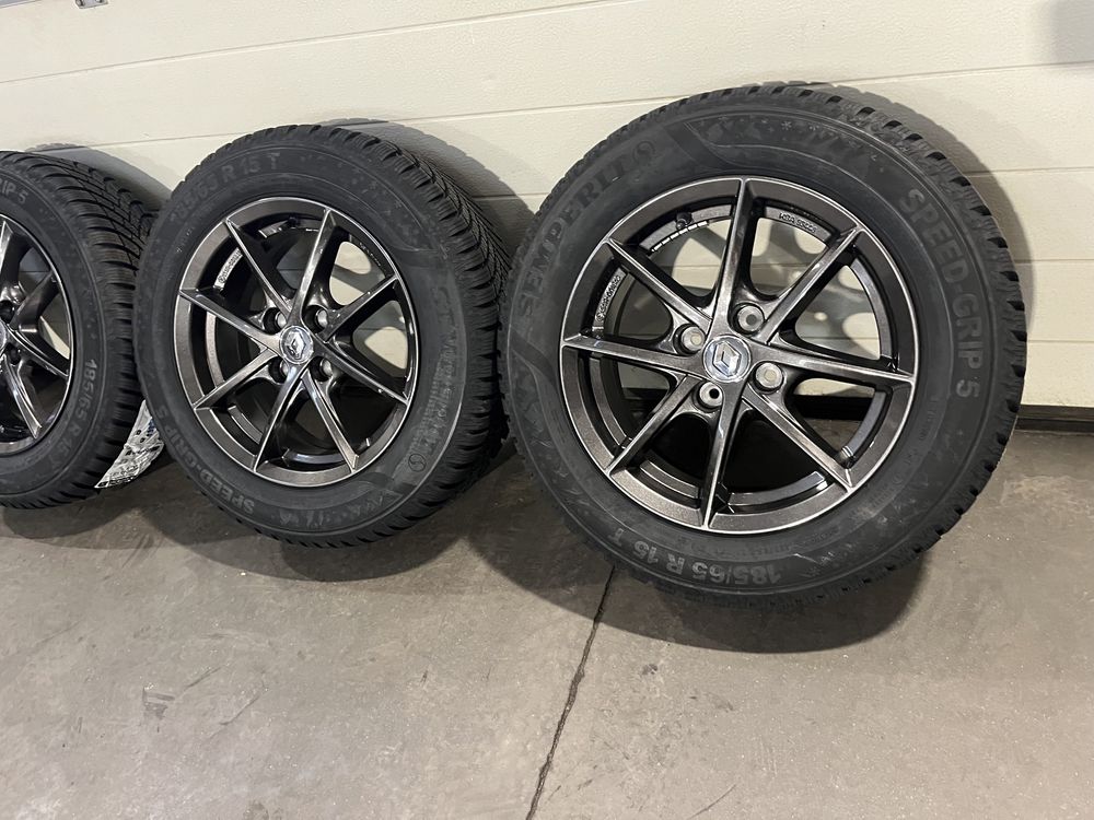 Koła zimowe 15” Renault Clio 4x100 185/65/15 Semperit