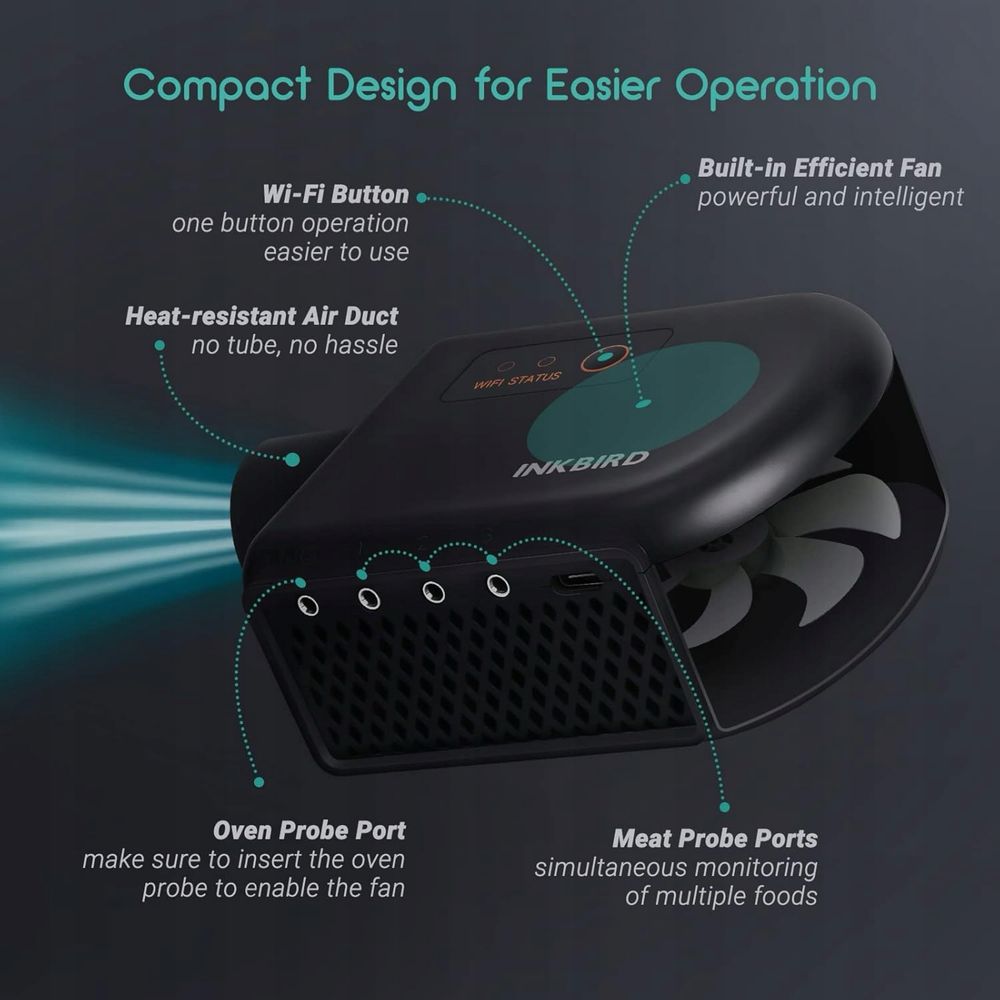 Inkbird Kontroler temperatury do grilla Wi-Fi, apka