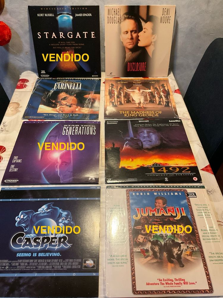 12 filmes Laserdisc