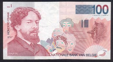 Banknot Belgia 100 Franków z 1994 r piękny stan
