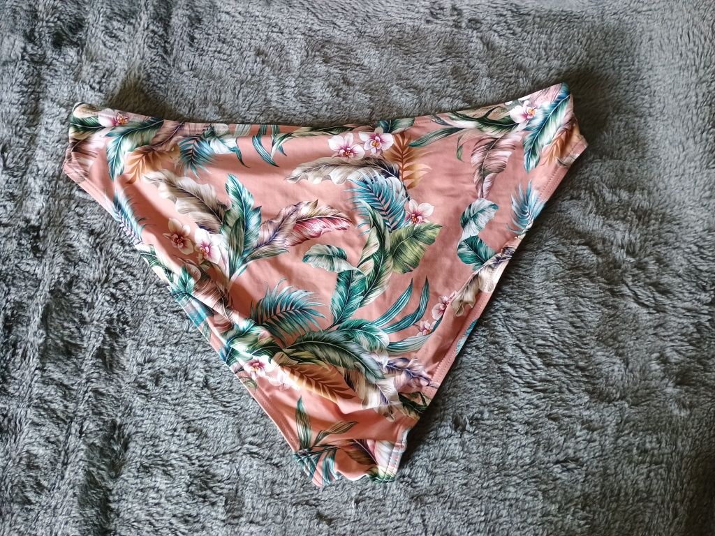 Dół od bikini Tropikalne kwiaty
