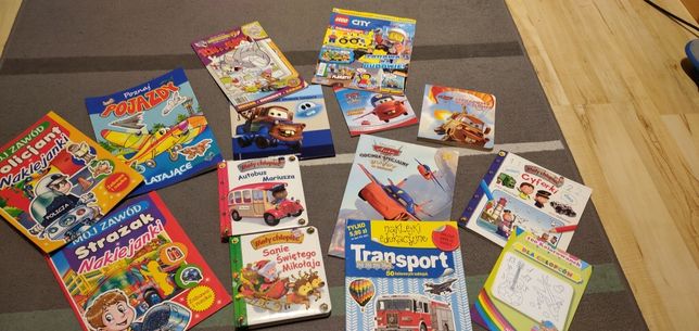 Zestaw książek dla dzieci Auto Cars