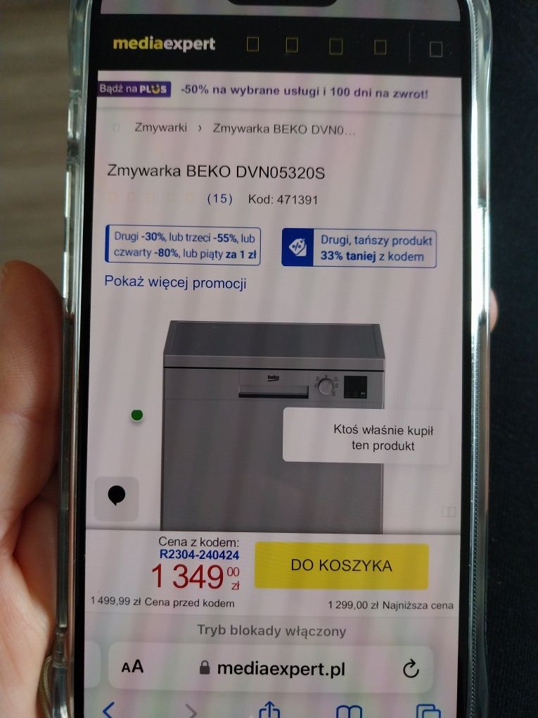 Zmywarka Beko DVNO5320S