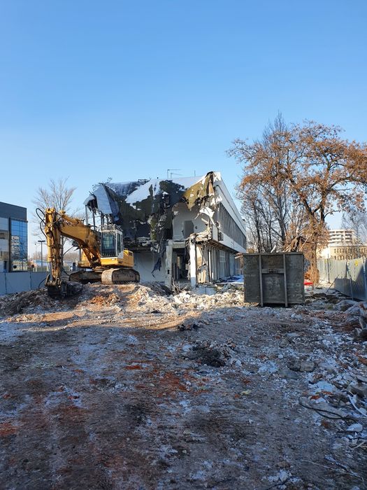 Wyburzenia, Kucie betonu młotem, Kruszenie szczęką, Cięcie stali, KRK