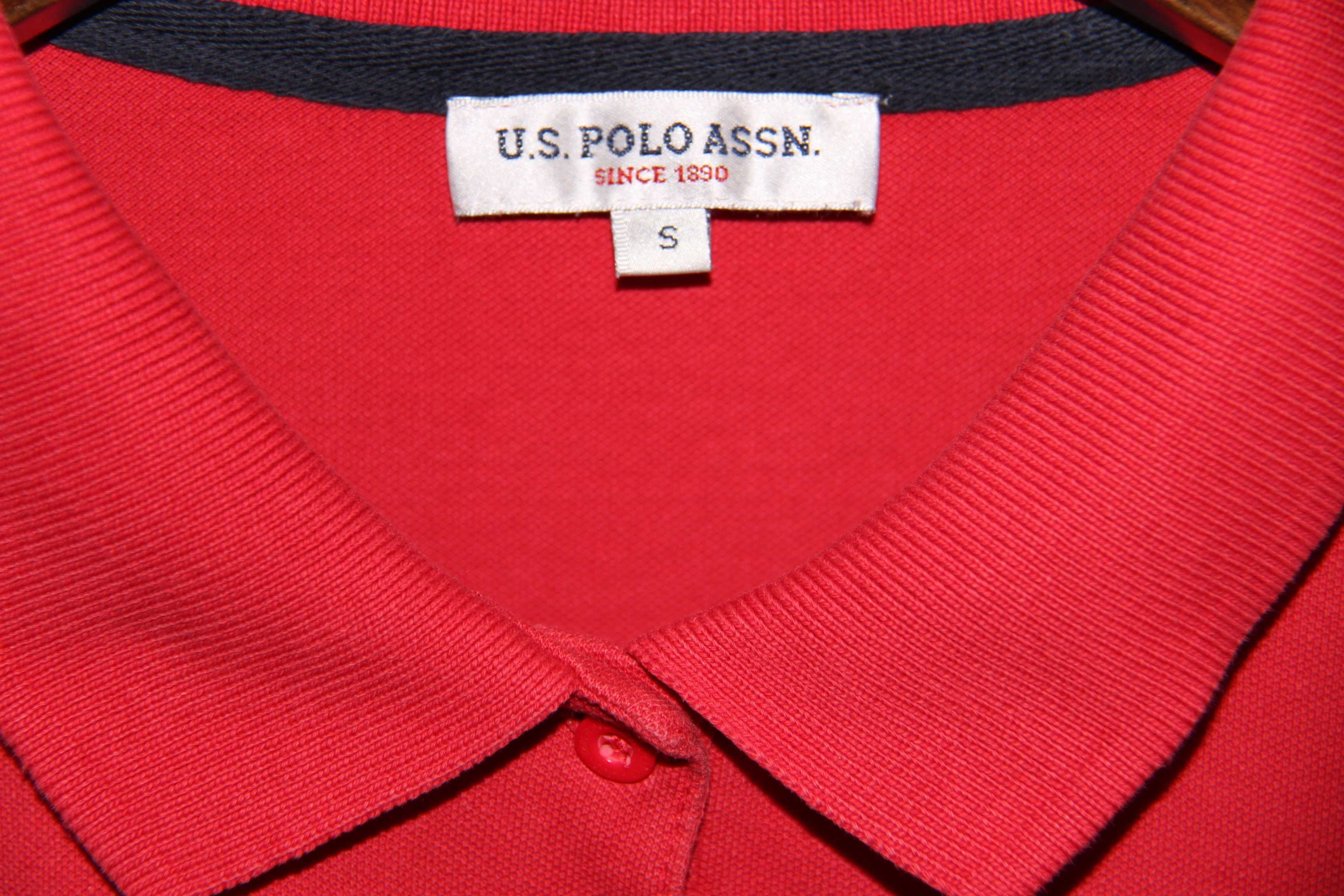 Czerwona koszulka polo US Polo ASSN