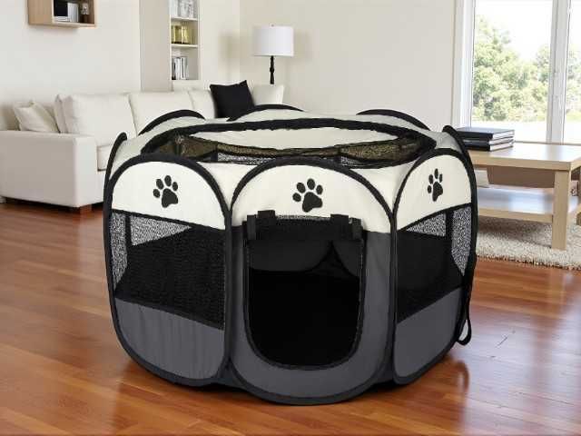 Kojec materiałowy składany XL 73cm NOWY dla psa kota królika klatka