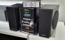Panasonic mikrowieża FM RDS, cd, tape, aux - głośniki woofer i pilot
