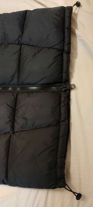 Długa pikowana kamizelka regulowana z kapturem Zara