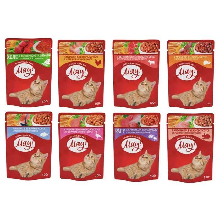 Корм вологий для котів МЯУ