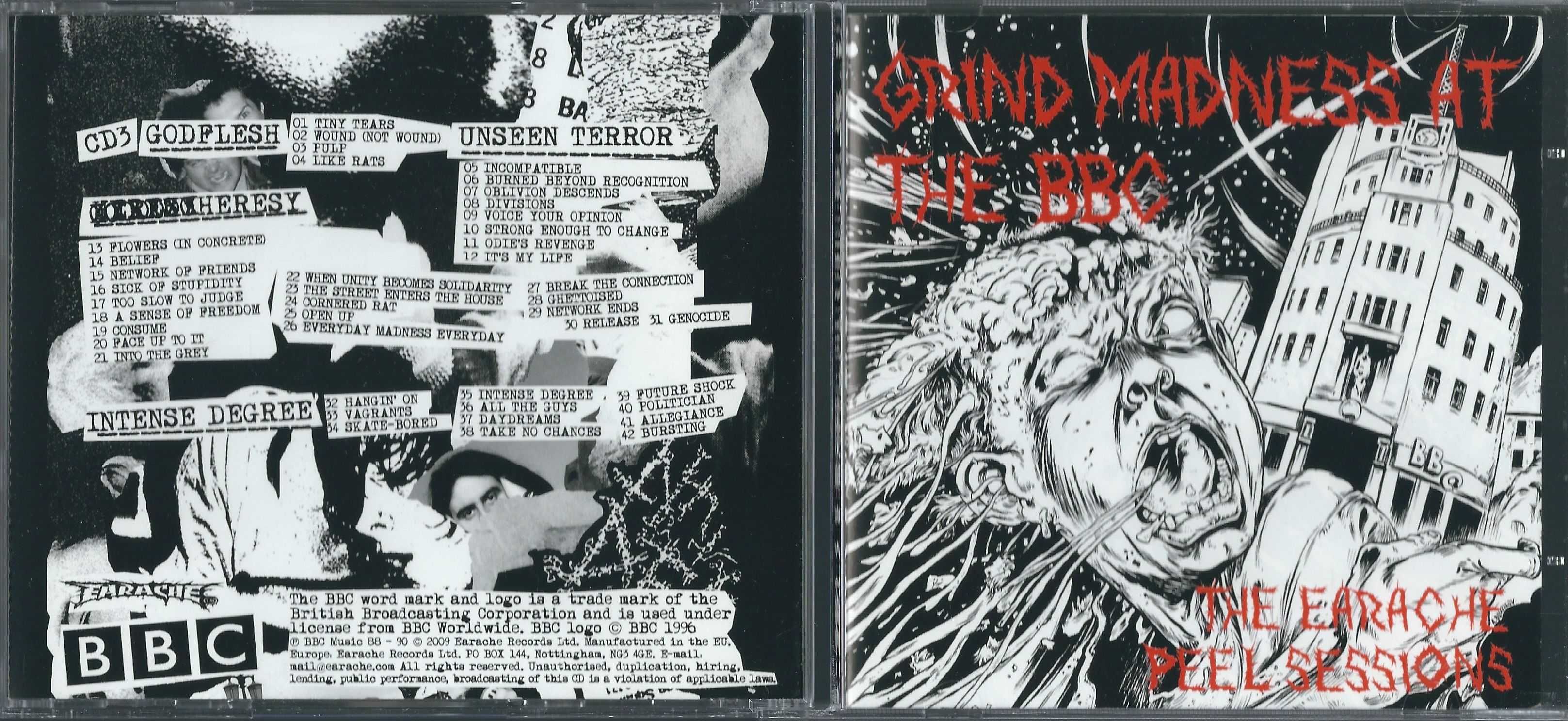 3 CD Grind Madness At The BBC (The Earache Peel Sessions) (2009)