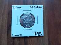 Moeda Dirham Al-Andalus Hixam II, 979d.c.