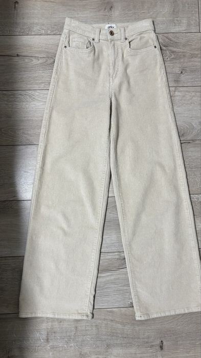 Вельветові бежеві штани