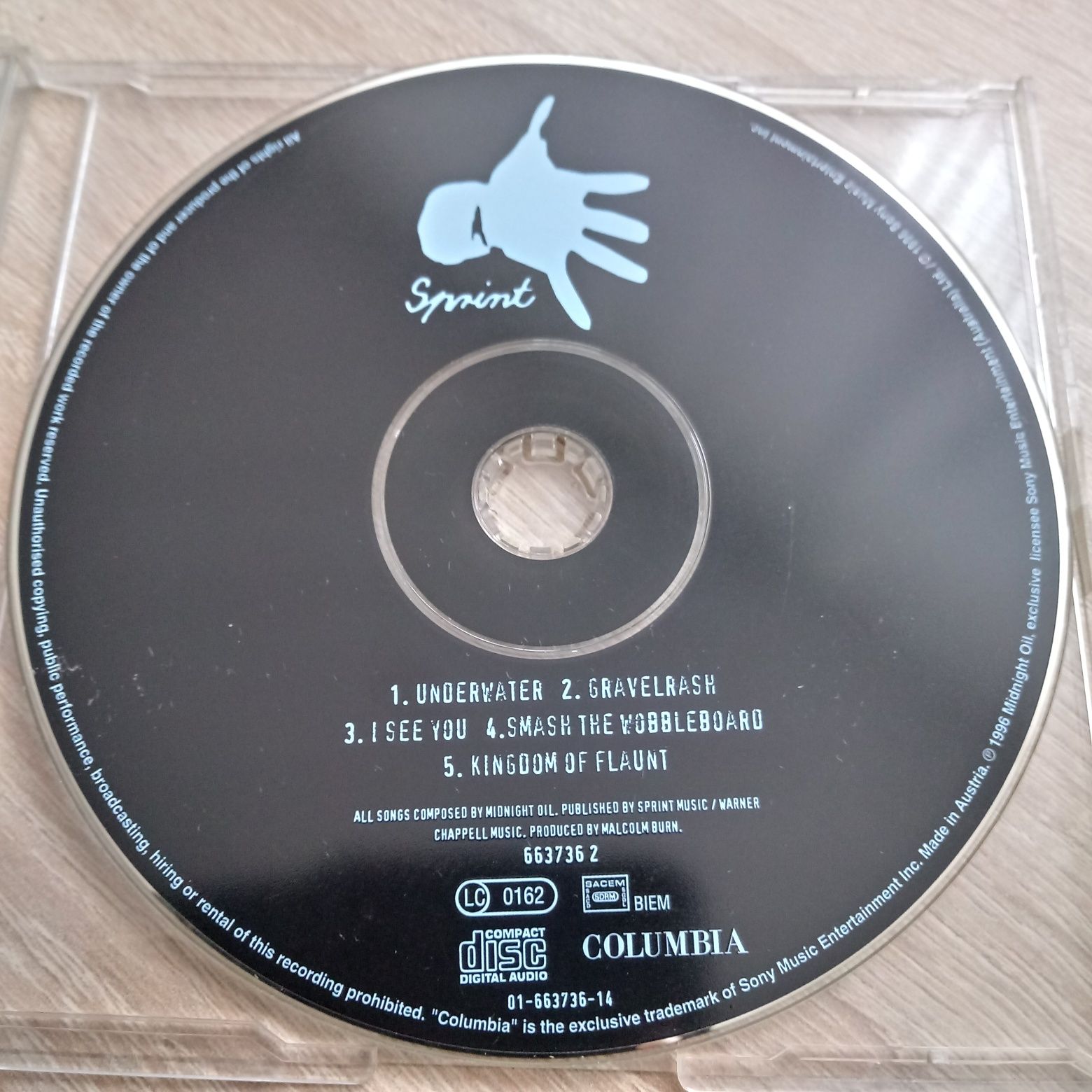 Midnight Oil - Underwater CD 1996 Maxi-Single