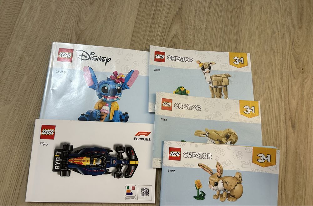 Instrukcje lego 5szt