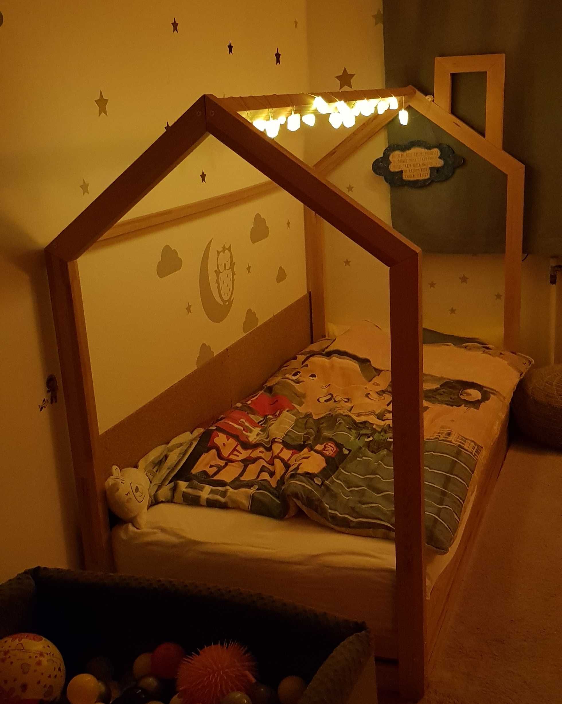 Łóżko dziecięce sosnowe pod materac 90x200cm