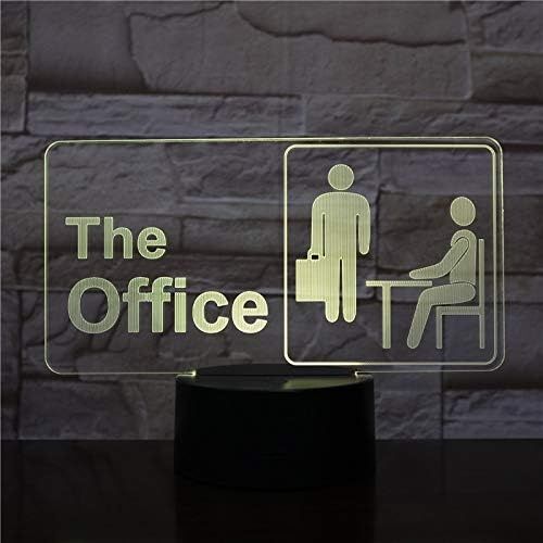 The Office sétie tv candeeiro LED 6x6x22cm - MUDA DE COR -ENVIO GRÁTIS