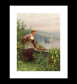 Daniel Ridgway Knight, Dziewczyna W Ogrodzie Z Robótką Ręczną