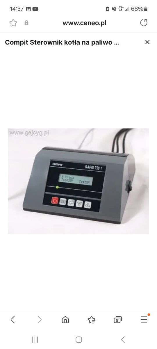Sterownik Kotła Compit Rapid + Wentylator