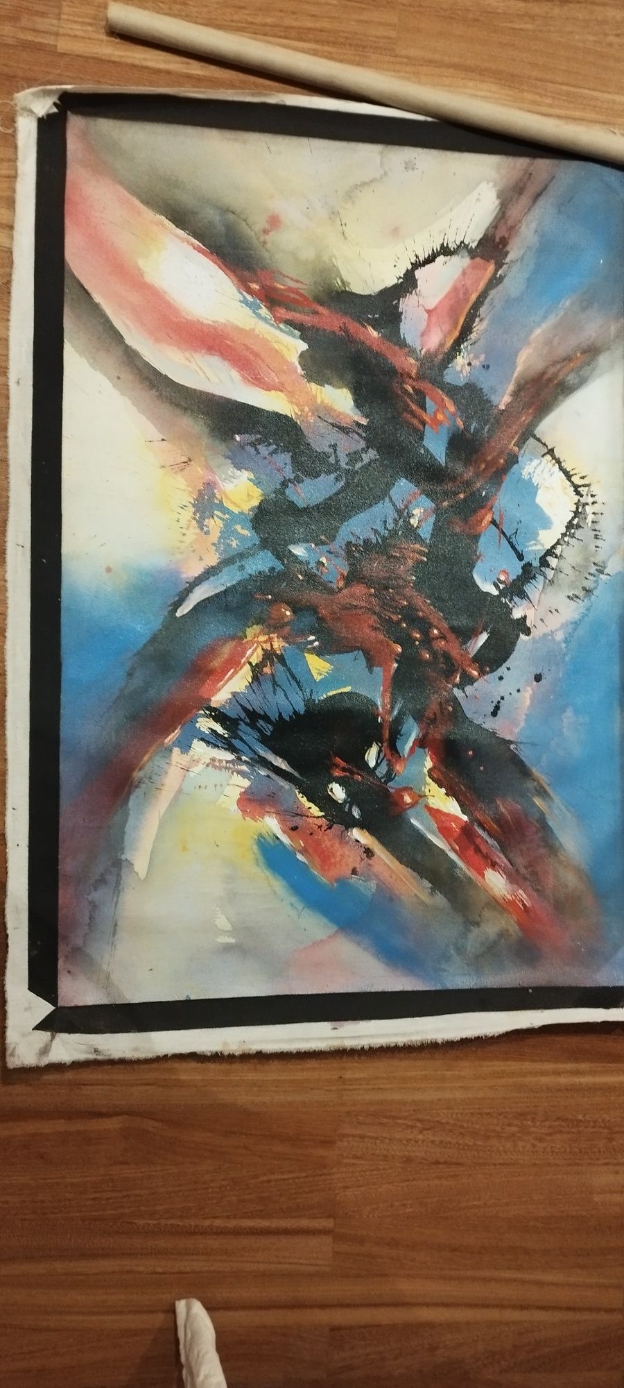 Tela pintura abstrata