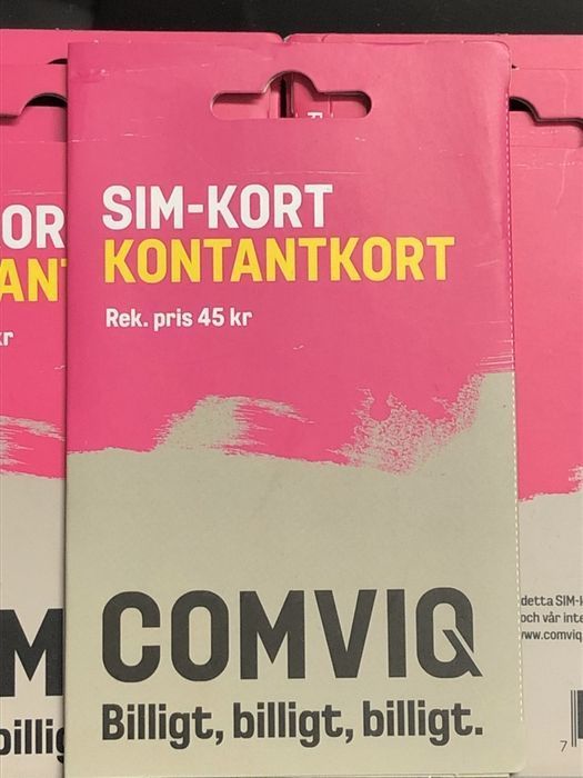 Starter Comviq Tele2 Szwecja 7 dni bez limitu w EU