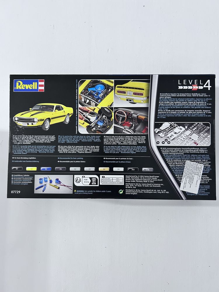 Samochód 70 Shelby GT500 model Revell 07729