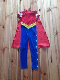 H&M strój Super Hero Girls r.110-116 peleryna