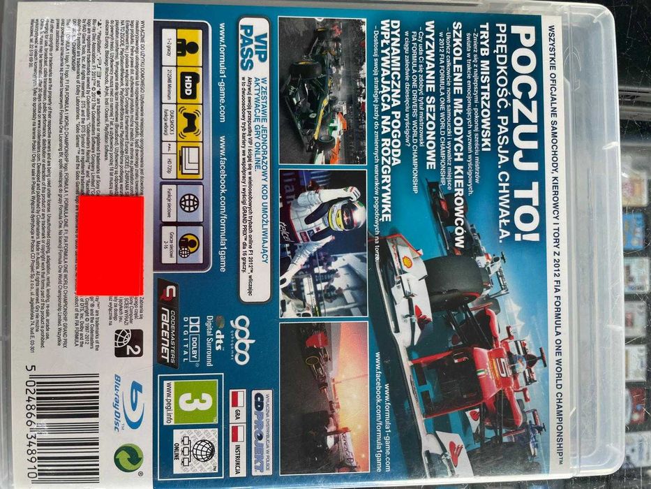 Playstation 3 - F1 2012 - PL - Sklep - Wolumen - Metro Wawrzyszew
