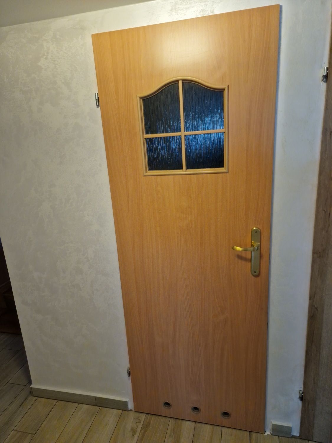 Drzwi wewnętrzne z zamkiem i klamką 70 80 90