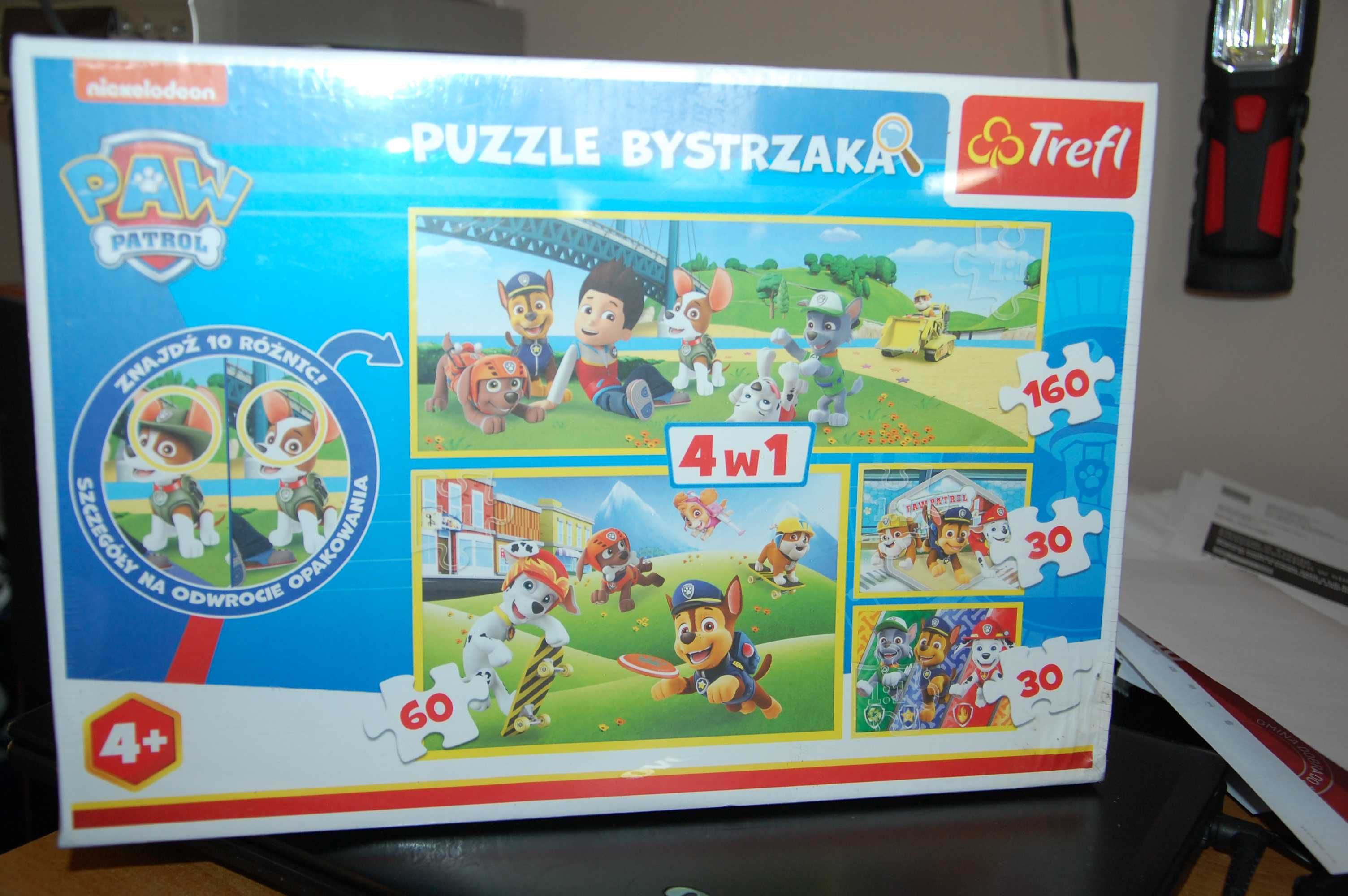 nowe puzzle PSI PATROL 4 w 1