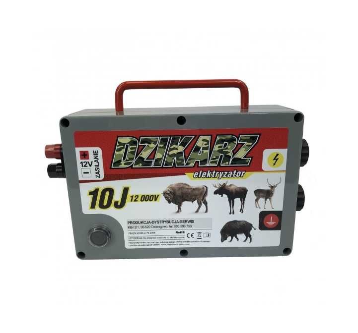 Elektryzator pastuch elektryczny DZIKARZ 10J mocny, na lata
