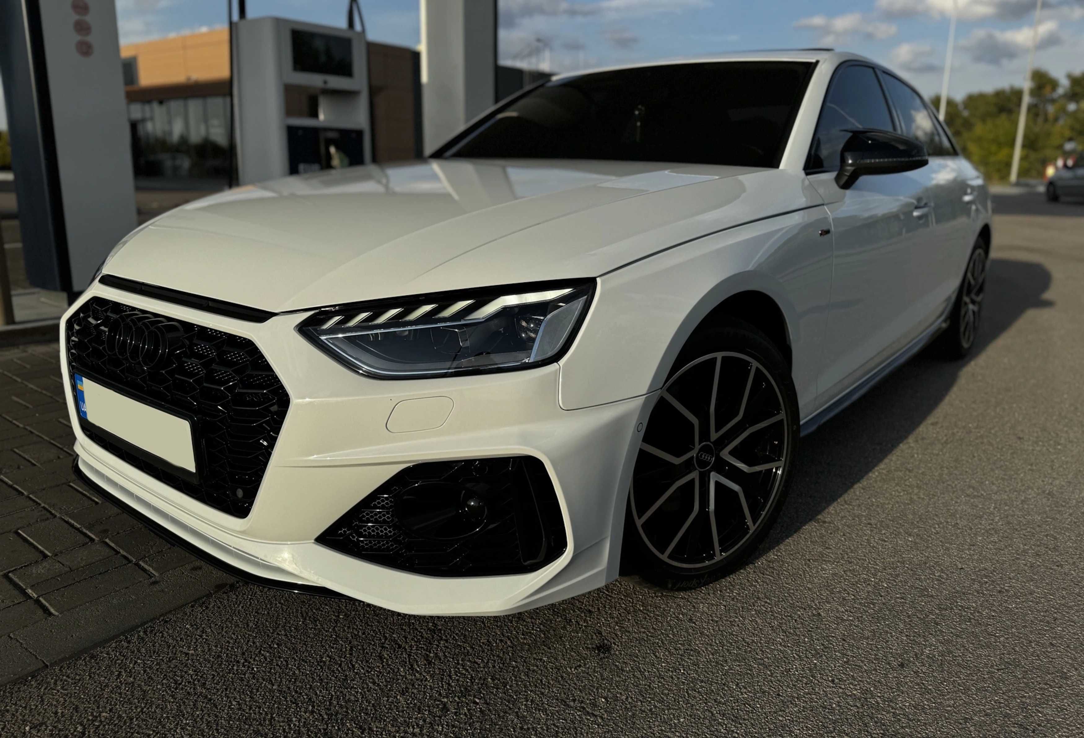 передний бампер а4 б9 рестайлинг 2020+ стиль RS4 БАМПЕР audi a4 b9.5