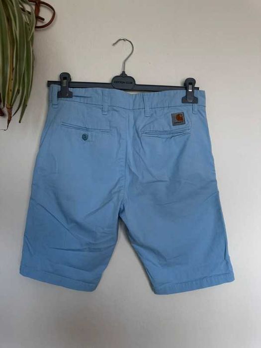 Carhartt WIP Sid Bermuda Shorts  light blue  bdb stan