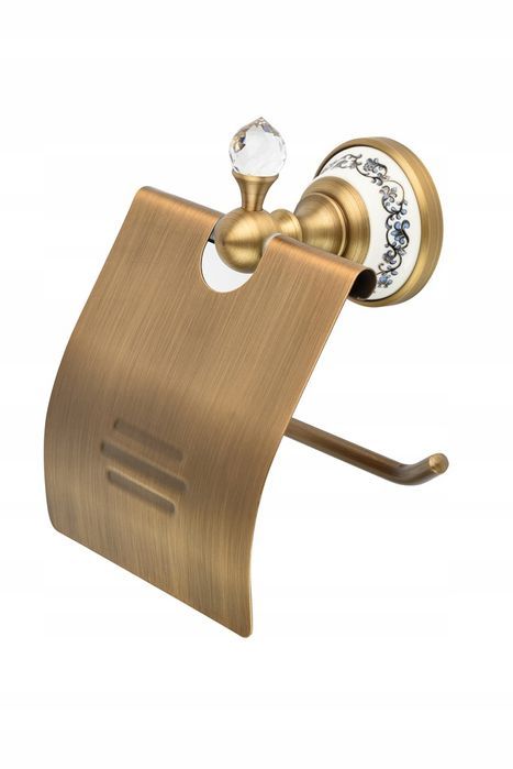 MSA28-702A Uchwyt na papier toaletowy RETRO stare złoto