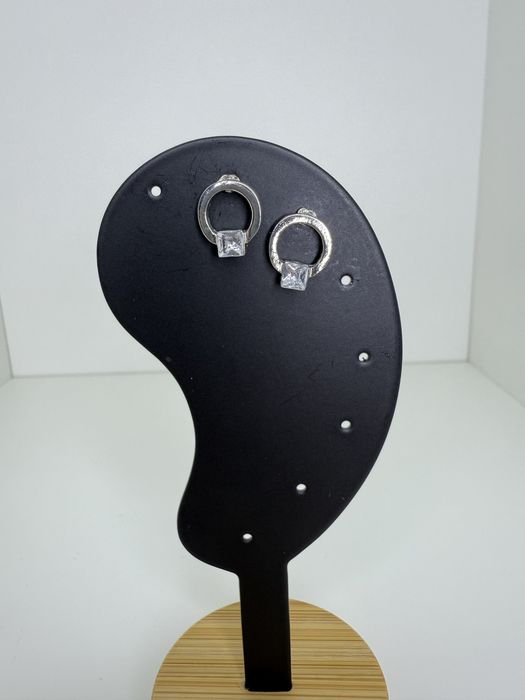 Kolczyki wkręty z cyrkonią