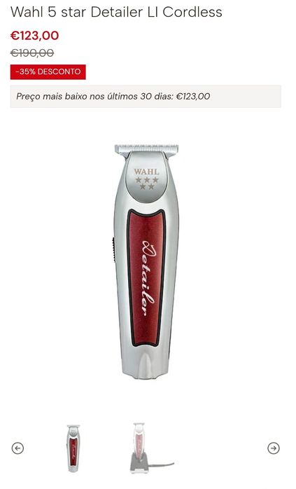 Wahl 5 star Detailer LI Cordless