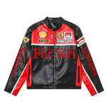 Kurtka Skórzana Ferrari Vintage Motocyklowa PROMOCJA