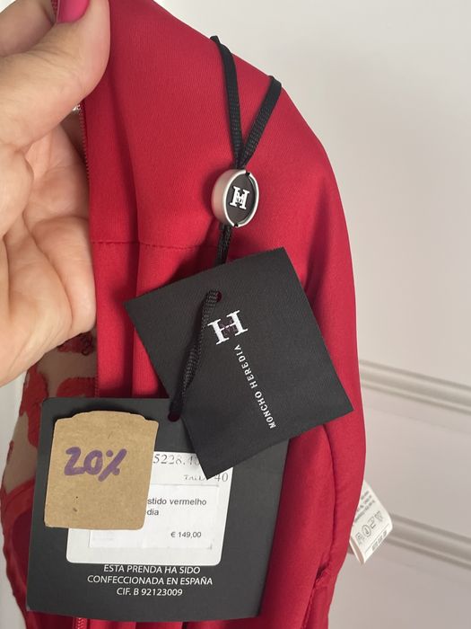 Vestido toilette vermelho