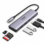 UGREEN Rozdzielacz Adapter Hub Usb-C 5W1 2XUSB 3.0 100W Hdmi 4K TF/SD