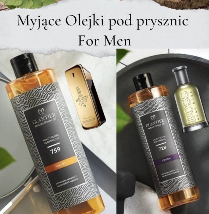 Myjące Olejki pod prysznic For Men 400 ml