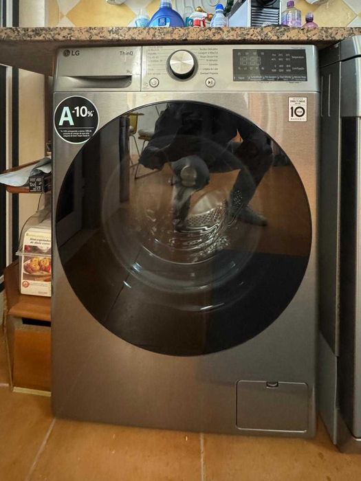 Maquina roupa 9kg LG - INOX
