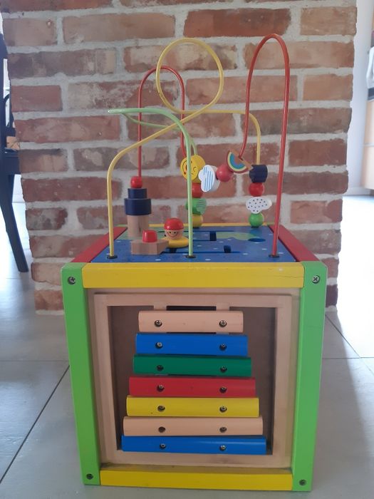 Kostka edukacyjną drewniana